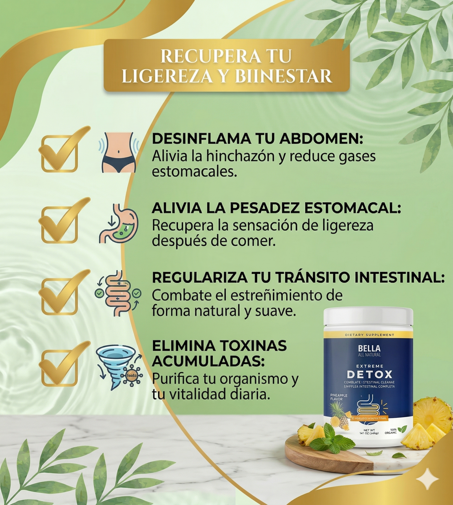 LUNUA™ Polvo Natural Detox Extreme