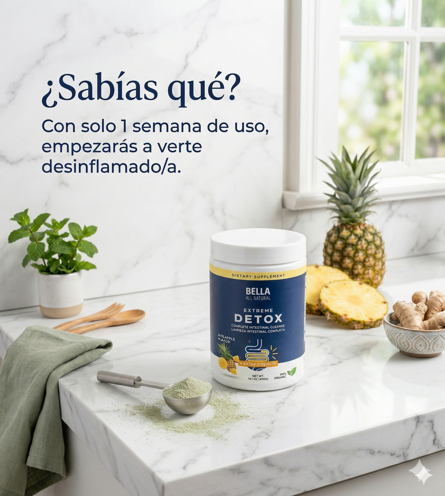 LUNUA™ Polvo Natural Detox Extreme