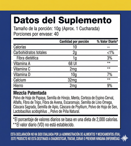 LUNUA™ Polvo Natural Detox Extreme